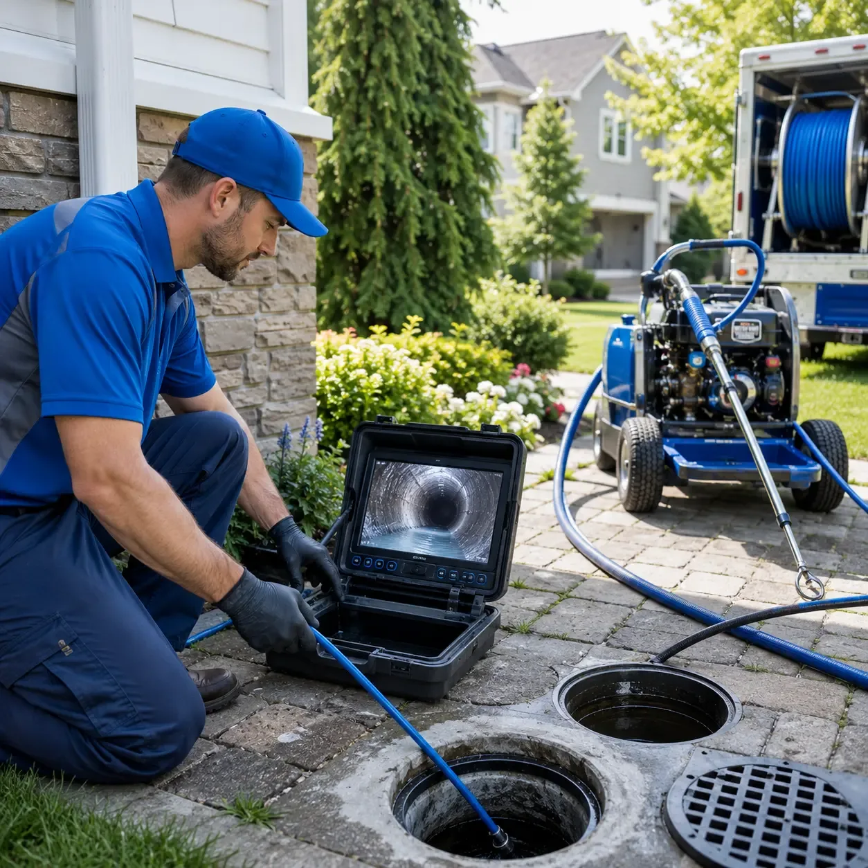 Outdoor drain cleaning professionals serving Decker, MI