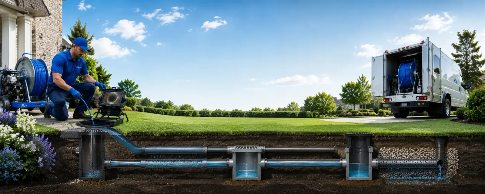 Outdoor drain cleaning information for Decker, MI